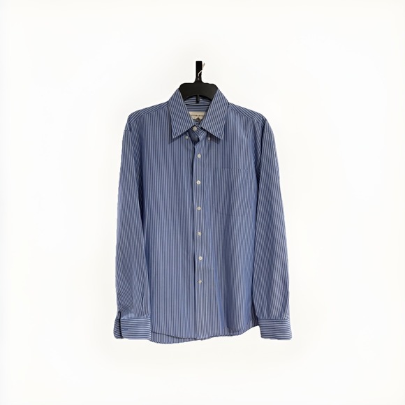 Cutter & Buck Other - cutter & buck mens shirt button down blue white dress LARGE EUC A14